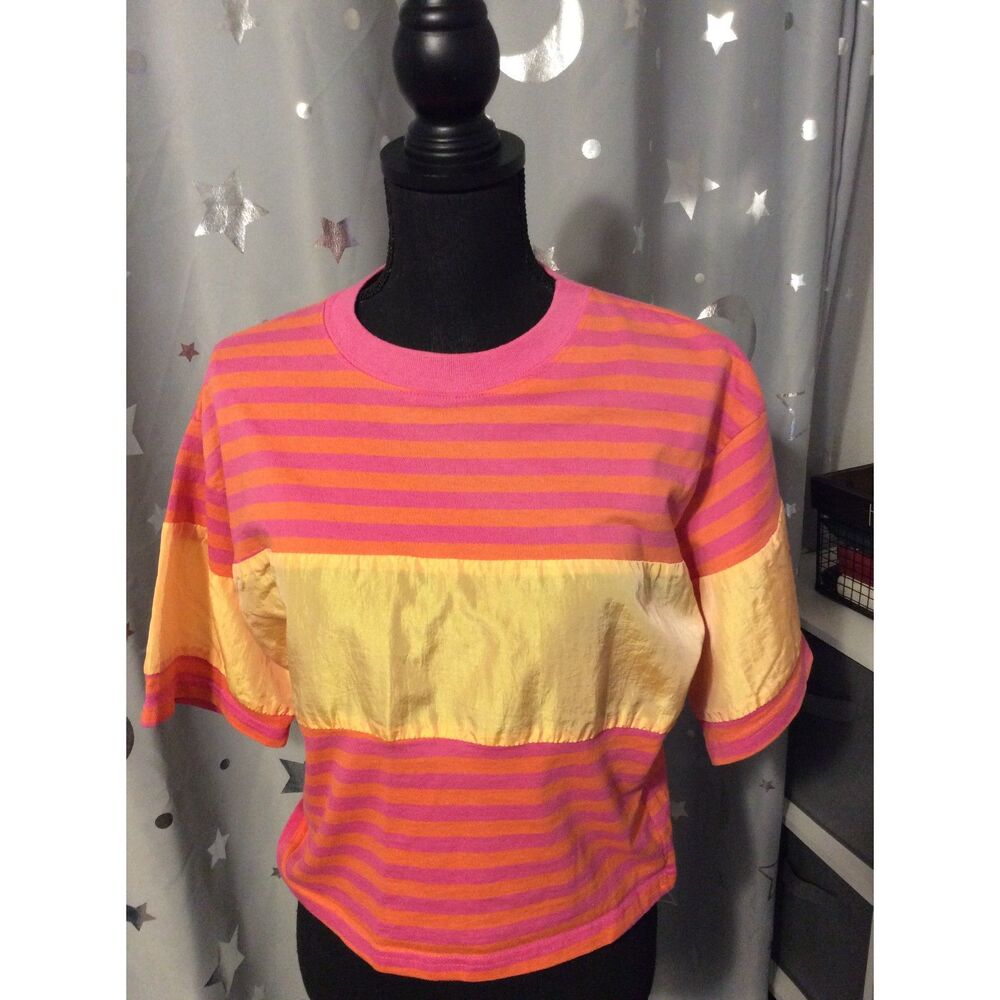 Vintage OP Crop Top Womens Size Medium M Made in USA Ocean Pacific